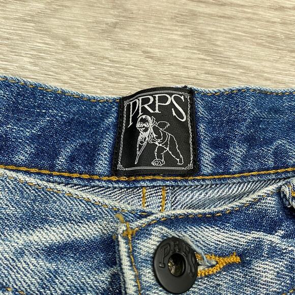 PRPS Le Sabre Slim Tapered Fit Distressed Jeans Men's 32x34 - Picture 5 of 13